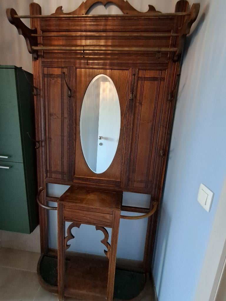 porte-manteau rétro, Maison & Meubles, Utilisé, Bois, Portemanteau sur pied, 150 à 200 cm