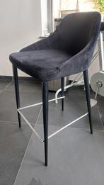 Nieuwe barkruk, zwart velvet/fluweel, Huis en Inrichting, Ophalen