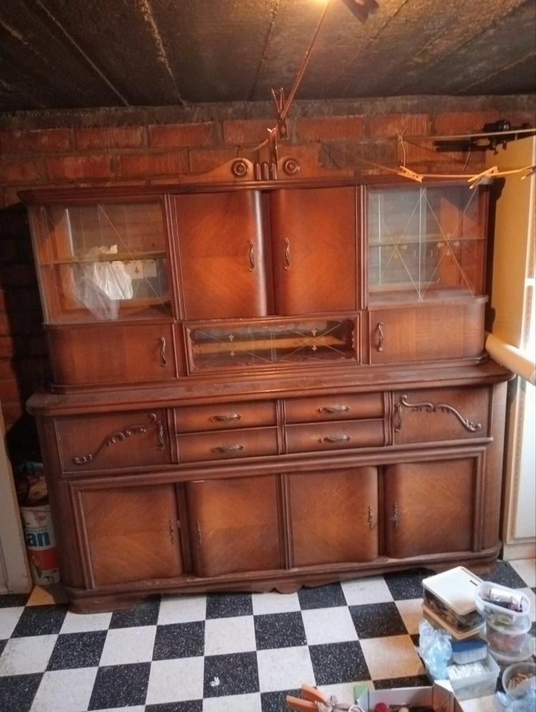 Grote antieke keuken kast, Ophalen