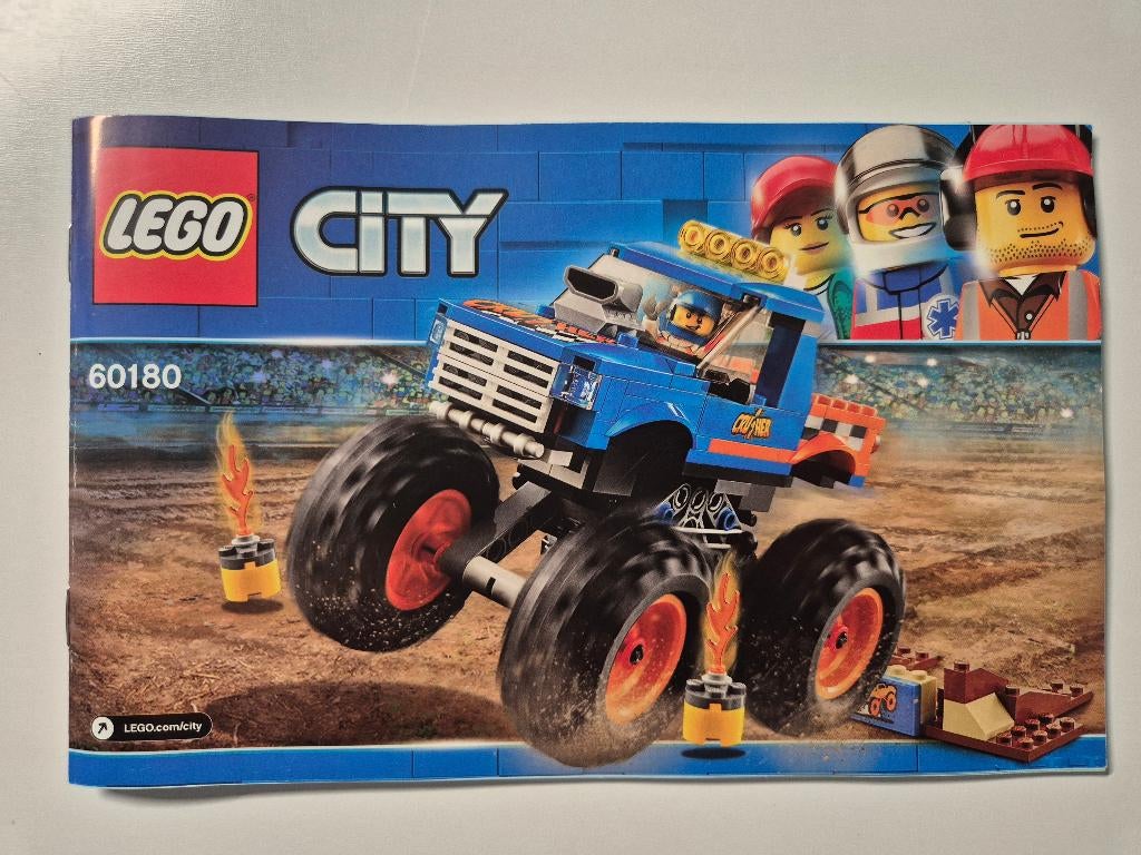 LEGO 60180 Monster Truck, City, Lego, Ensemble complet, Comme neuf