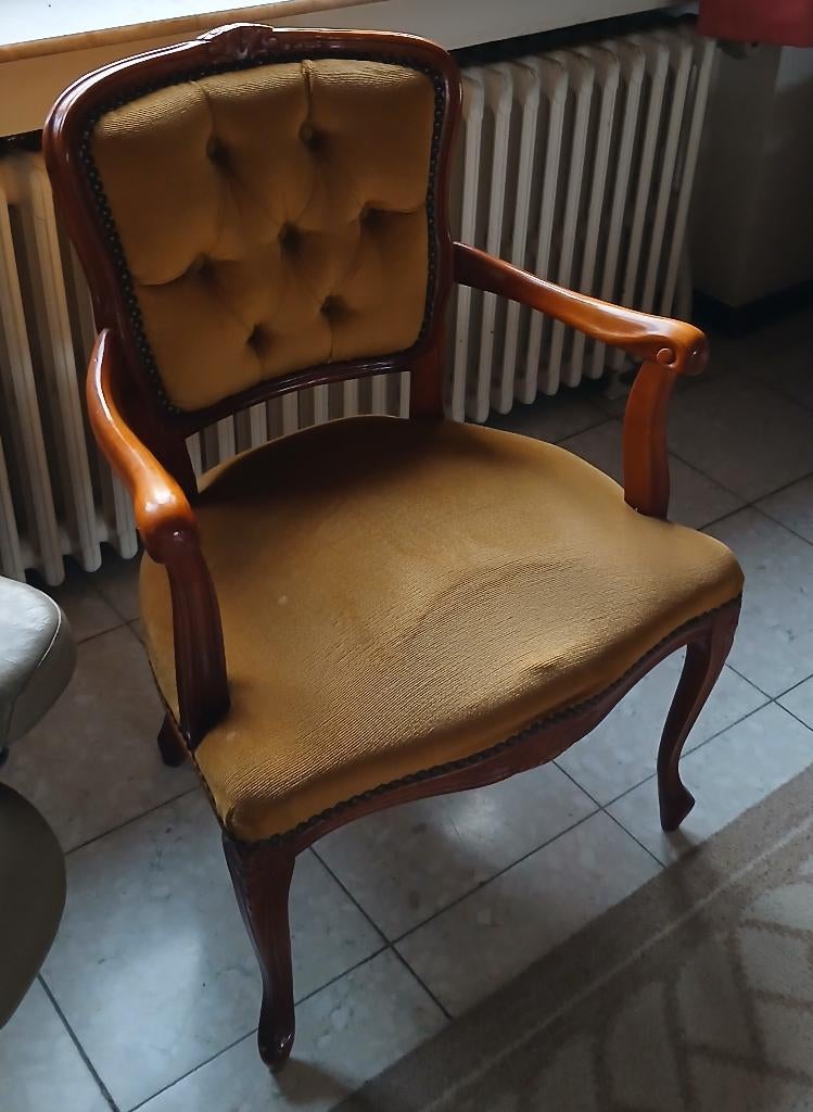 Fauteuil 1 place vintage, Enlèvement, Utilisé, Tissus