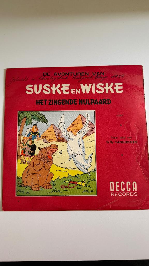 1951 Luisterboek VINYL-Suske&Wiske, Blauwbaard, Buffalo Bill, CD & DVD, Vinyles | Néerlandophone, Autres genres, Utilisé, Housse de protection extérieure