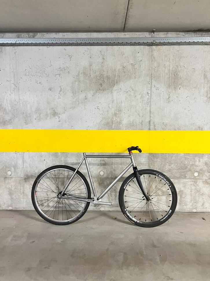 Tracklocross fixed gear, Vélos & Vélomoteurs, Vélos | Vélos de course, Comme neuf, Carbone, Enlèvement