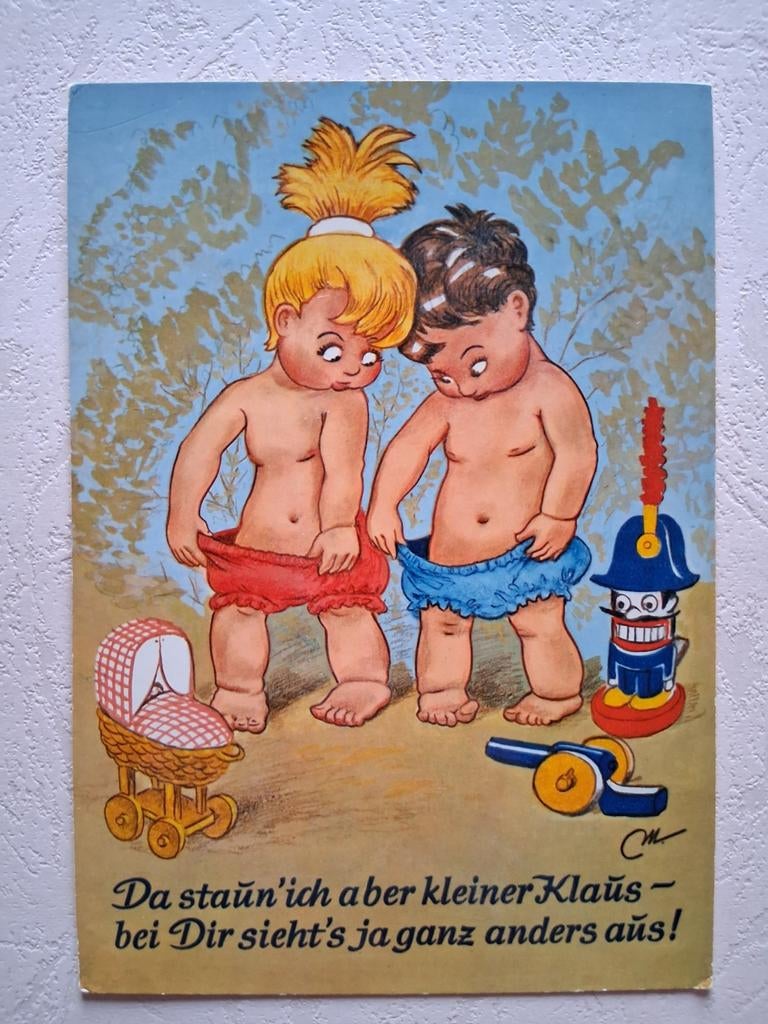 Grappige postkaart, Verzamelen, Ophalen of Verzenden