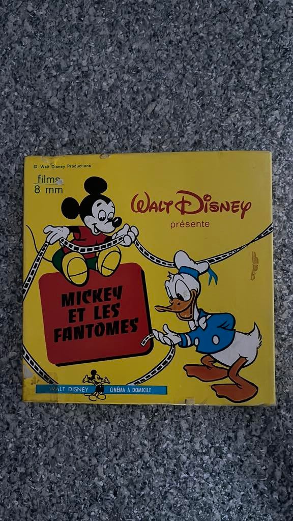 film vintage Walt Disney de 8 mm « Mickey et les Fantômes », Enlèvement ou Envoi, Film 8 mm