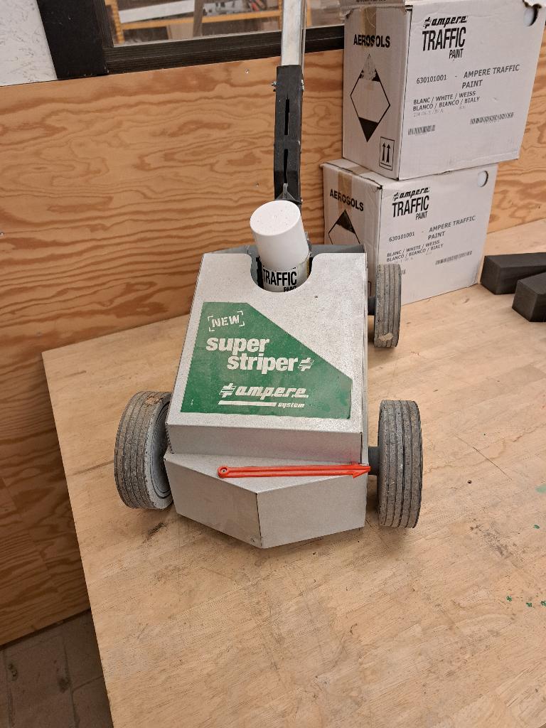 Manueel wegmarkeertoestel met spuitbussen, Ophalen, Wit, Minder dan 5 liter, Verf