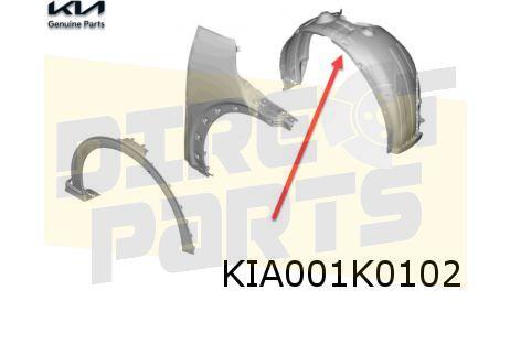 Kia EV6 (9/21 - 1/24) Wielkuip Rechts Origineel! 86812CV000, Kia, -, Verzenden, -