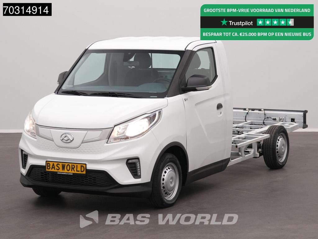 Maxus eDeliver 3 50 Kwh 327km WLTP Stad Chassis Cabine 100%, Auto's, Bestelwagens en Lichte vracht, 150 kg, Maxus, Wit, Parkeersensor