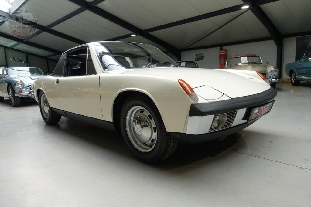 1970 Porsche 914, Auto's, Oldtimers, Bedrijf, Te koop, Porsche, Benzine, Coupé, 2 deurs, Handgeschakeld, Wit, Grijs, Leder, Achterwielaandrijving