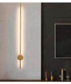 Applique murale Led Line tige doréen 60cm lampe murale luxe, Maison & Meubles, Enlèvement ou Envoi, Neuf, Verre