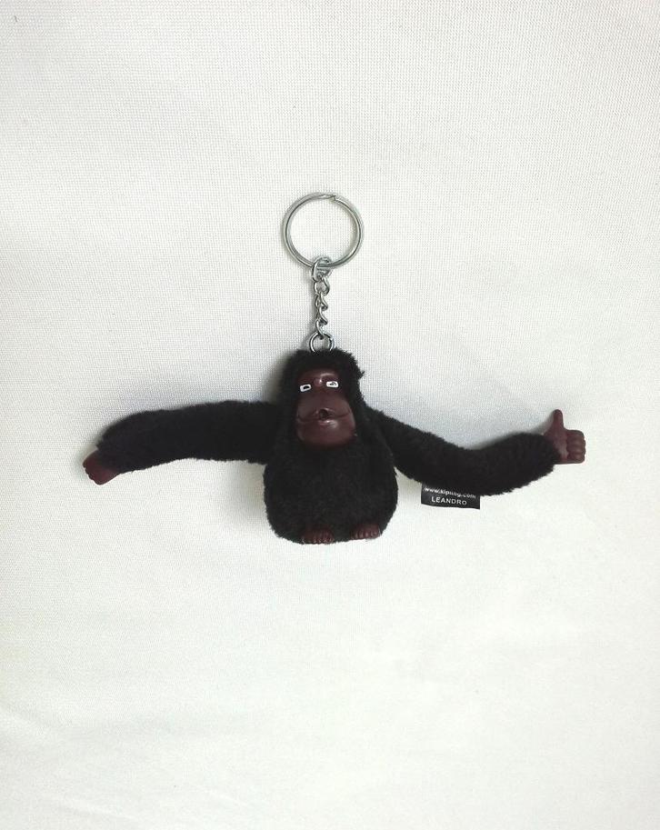 Porte-clés peluche grand singe noir Kipling jamais utilisé, Verzamelen, Sleutelhangers, Zo goed als nieuw, Knuffel of Figuurtje