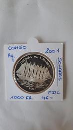 Congo 1000 fr 2001 AG PROOF SCHAARS, Ophalen of Verzenden