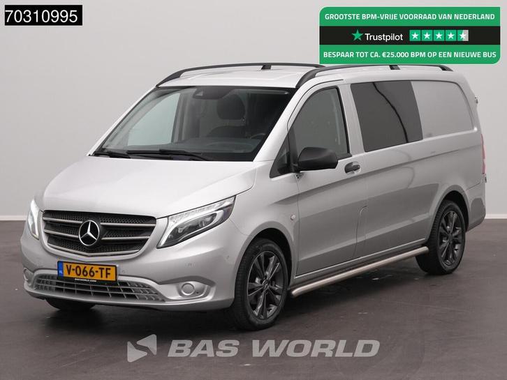 Mercedes Vito 116 Automaat Dubbel Cabine LED Velgen Trekhaak, Auto's, Bestelwagens en Lichte vracht, Bedrijf, Te koop, Achteruitrijcamera
