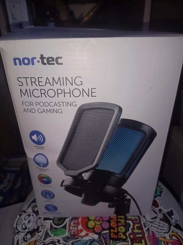 Microphone de streaming Nor-Tec (neuf dans sa boîte), Informatique & Logiciels, Ordinateurs & Logiciels Autre, Enlèvement ou Envoi