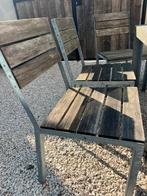 Tuinstoelen design classo - hout en ijzer, Tuin en Terras, Ophalen, Zo goed als nieuw, Hout