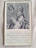 Bidprentje Henricus Lamiroy, XXIII bisschop van Brugge, Verzamelen, Bidprentjes en Rouwkaarten, Ophalen of Verzenden, Bidprentje
