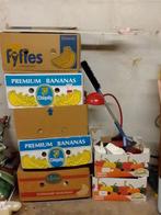 Lot brocante 8 caisses (6 bananes et 2 plus petites), Enlèvement, Utilisé