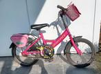 Roze kinderfietsje voor echte prinsesjes, Fietsen en Brommers, Ophalen, Gebruikt, 16 tot 20 inch