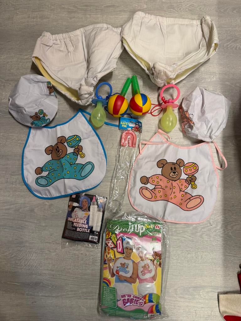 Carnaval baby outfit materiaal, Hobby en Vrije tijd, Feestartikelen, Ophalen, Zo goed als nieuw, Kostuum