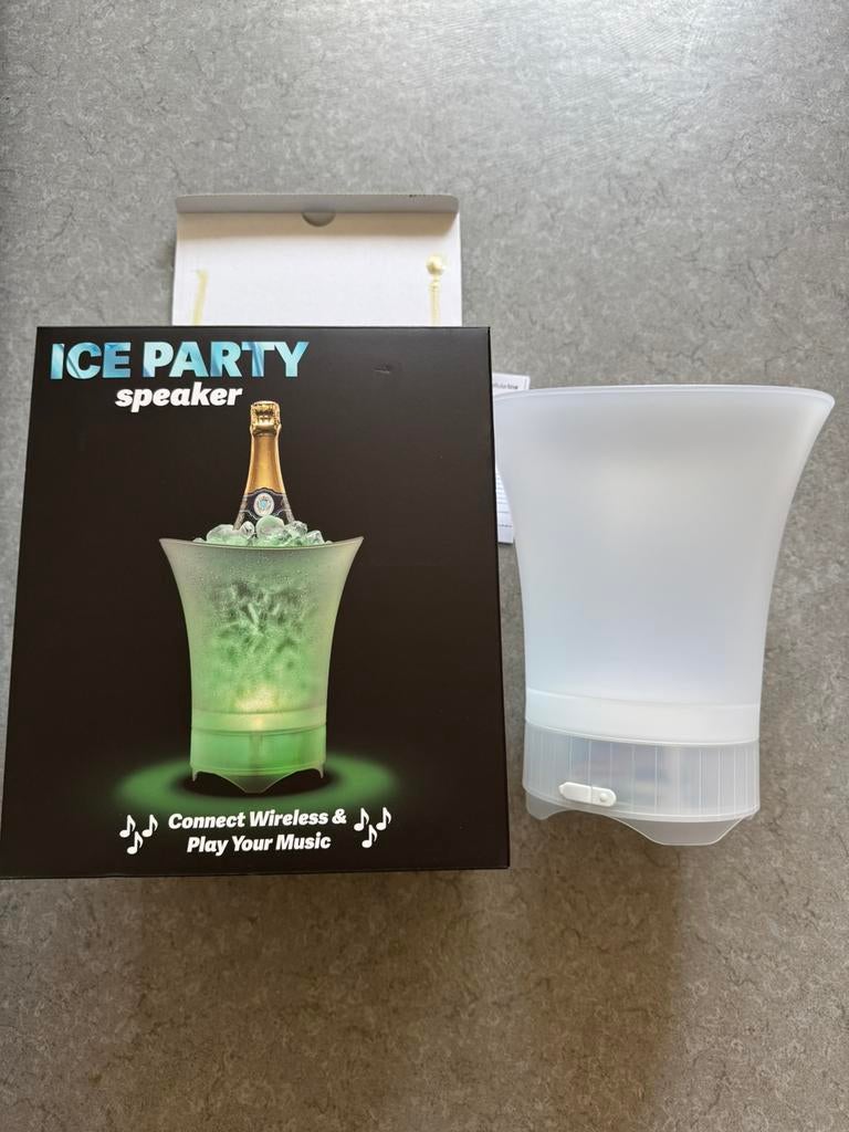 Nieuw Bluetooth geluidspreker ijsemmer, Ophalen of Verzenden, Zo goed als nieuw