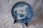 vintage Delfts blauw wandbord, Ophalen of Verzenden