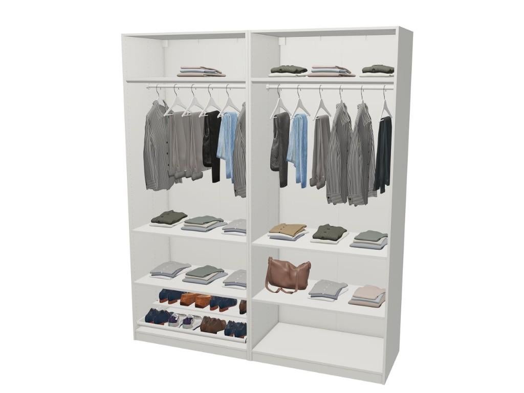 Urgent à donner : Dressing Ikea Pax à réassembler, Avec tablette(s), 200 cm ou plus, Enlèvement, Utilisé