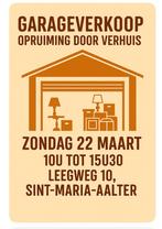 Garageverkoop, Ophalen