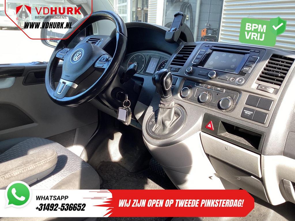 Volkswagen Transporter 2.0 TDI 140 pk DSG Aut. L2 Dubbel Cab, Auto's, Automaat, Overige kleuren, 211 g/km, Bedrijf