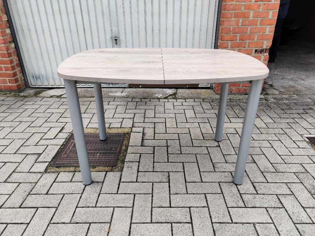Table de cuisine robuste avec 4 chaises, 100 à 150 cm, Cinq personnes ou plus, Comme neuf, Enlèvement