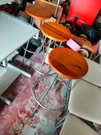 3 barkrukken, Huis en Inrichting, Barkrukken, 3 krukken, Ophalen, Gebruikt