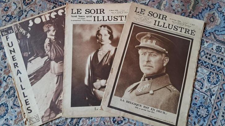 Oude kranten - Koninklijke familie, Verzamelen, Koningshuis en Royalty, Gebruikt, Tijdschrift of Boek, Ophalen of Verzenden