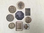 Lot van 9 medailles in brons, Postzegels en Munten, Penningen en Medailles, Ophalen of Verzenden, Brons