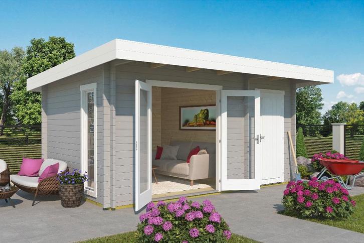 NOUVELLE cabane en rondins moderne Chameleon 44, Hobby & Loisirs créatifs, Hobby & Loisirs Autre, Neuf, Envoi