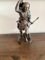 Sculpture en bronze Saint Hubert patron des chasseurs., Ophalen of Verzenden, Brons