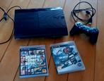 PS3 Super Slim + controller + 2 games, Games en Spelcomputers, Ophalen of Verzenden, Slim