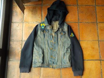 stoere Gsus Industries rock jeans jas maat 146-152, Kinderen en Baby's, Ophalen of Verzenden, Zo goed als nieuw, Gsus, Jongen