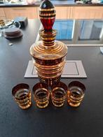 Vente carafe et 4 verres des années 1960, Ophalen of Verzenden