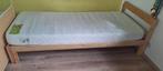 Ikea malm bed +lattenbodem + matras, Ophalen, 85 tot 100 cm, Gebruikt, Lattenbodem