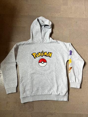 Grijze hoodie Pokémon maat 11 jaar beschikbaar voor biedingen