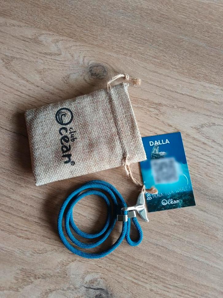 Club ocean armband walvis, Handtassen en Accessoires, Armbanden, Nieuw, Ophalen of Verzenden