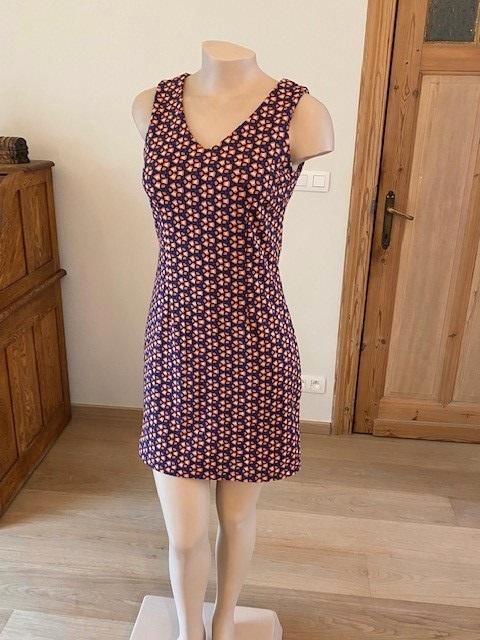 Kleurrijke Retro Mini-jurk van Cassis (S), Kleding | Dames, Jurken, Zo goed als nieuw, Maat 36 (S), Overige kleuren, Boven de knie