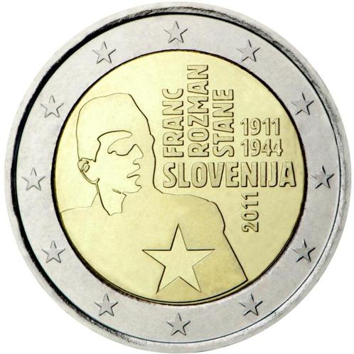 2 euros Slovénie 2011 - Franc Roznan (UNC), Timbres & Monnaies, Monnaies | Europe | Monnaies euro, Monnaie en vrac, 2 euros, Slovénie