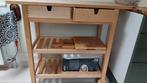 Förhöja roltafel van Ikea uit berkenhout, Huis en Inrichting, Ophalen, Zo goed als nieuw