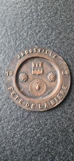 Simba Katanga 1966 koperen plaat, Verzamelen, Biermerken, Ophalen of Verzenden