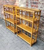 Vintage planken van bamboe en rotan uit de jaren 60, Ophalen, Zo goed als nieuw