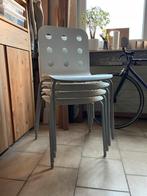 4 vintage multiplex Ikea stoelen, Huis en Inrichting, Stoelen, Ophalen, Gebruikt, Wit, Midcentury modern