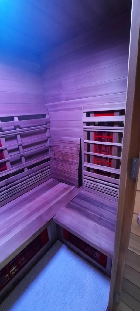 Infraroodcabine HM-NSE3-BT-Deluxe, Sport en Fitness, Sauna, Gebruikt, Complete sauna, Infrarood, Ophalen