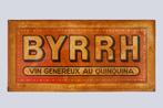 Blikken bordje Byrrh, Verzamelen, Merken en Reclamevoorwerpen, Ophalen of Verzenden, Gebruikt, Reclamebord