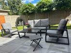 Loungeset aluminium Antraciet grijs, Tuin en Terras, Tuinsets en Loungesets, Ophalen, Zo goed als nieuw, Aluminium, Loungeset