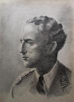 Pasteltekening Koning Leopold III- 1944- door L. Boschmans, Ophalen of Verzenden